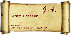 Gratz Adrienn névjegykártya